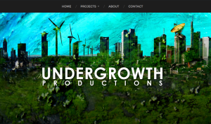 Undergrowth Film and Television Productions Website Homepage